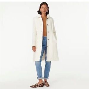 J.Crew Trench Coat in Italian Double-Cloth Wool Thinsulate - NWT